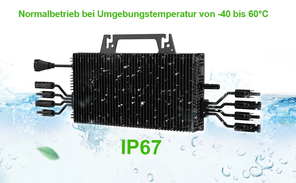 2250W Netzgekoppelter Mikro-Wechselrichter, Solar-Mikrowechselrichter mit WLAN und Bluetooth, 2026 Bestseller AC Wasserdicht 60V PV-Eingang – Detail 3
