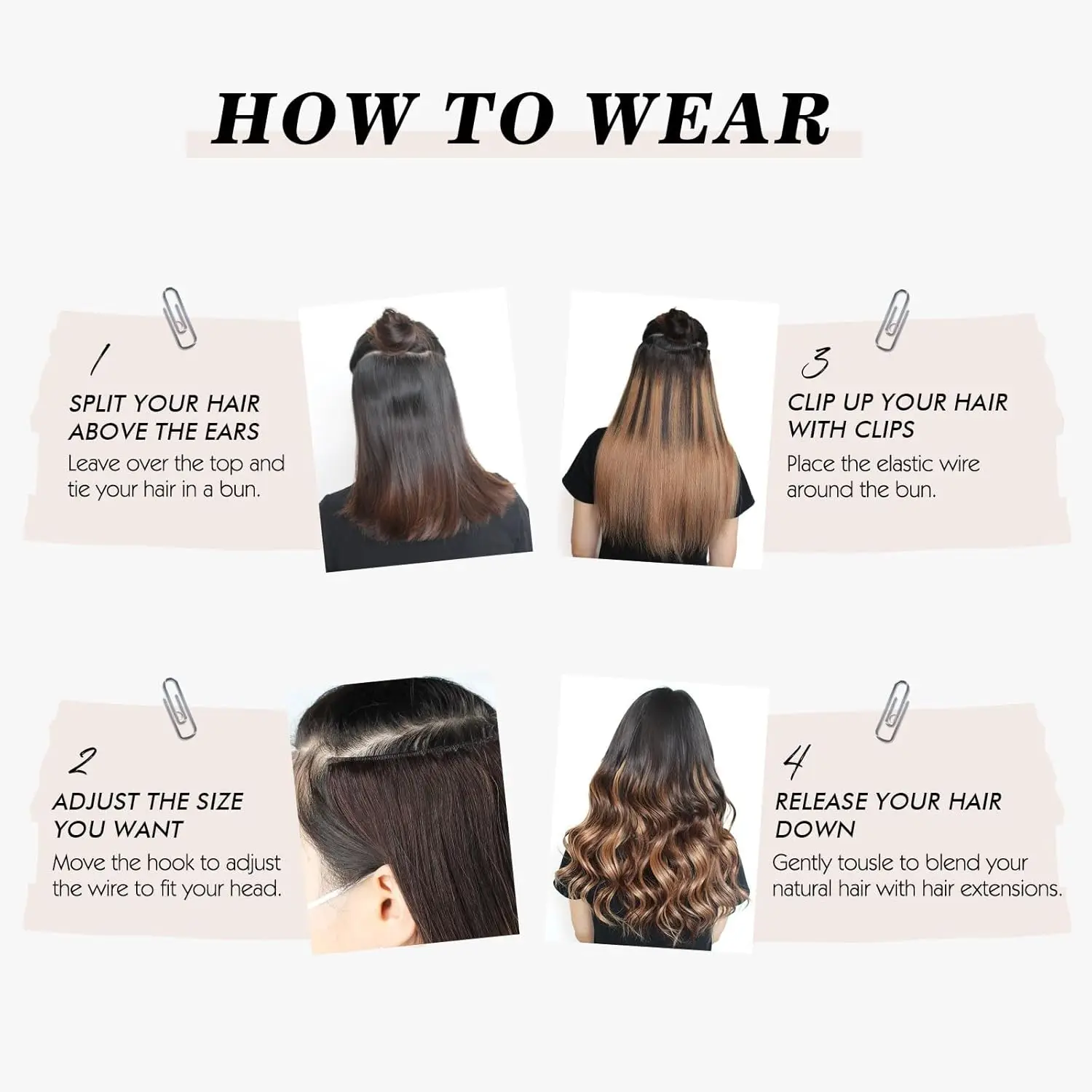 Sixstarhair ลวดต่อผมคลิป Ins Human Hair 70G 80G 12'16'18'20'22' 100% Natural Human Hair Extensions สําหรับผู้หญิง
