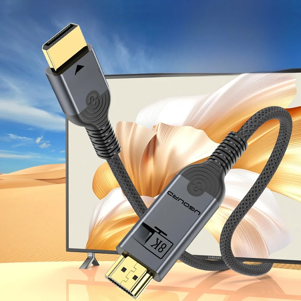 8K60HZ DP to HDMI compatible Cable 8K60Hz DisplayPort to HDMI 2.1 4K Adapter Video Audio Cable converter for PC Projector Laptop