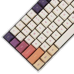 143 Smoke Cloud Keycaps Cherry Profile Dye Sub Thick PBT 5 Sides Keycap set For ANSI 104 TKL GK61 96 75 GMMK NCR80 Mx Keyboard