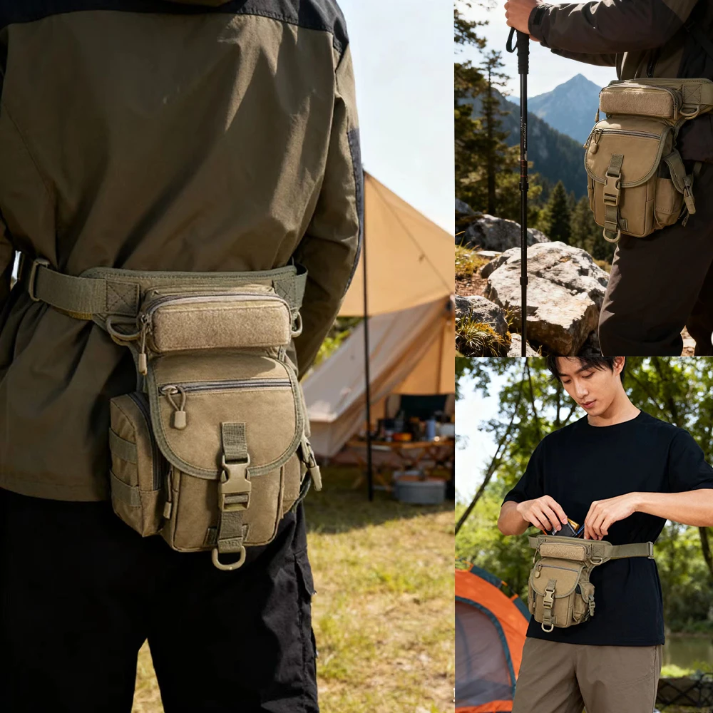 

Многофункциональная сумка на бедро для улицы, сумка для хранения инструментов для походов и исследований, поясная сумка для езды на мотоцикле