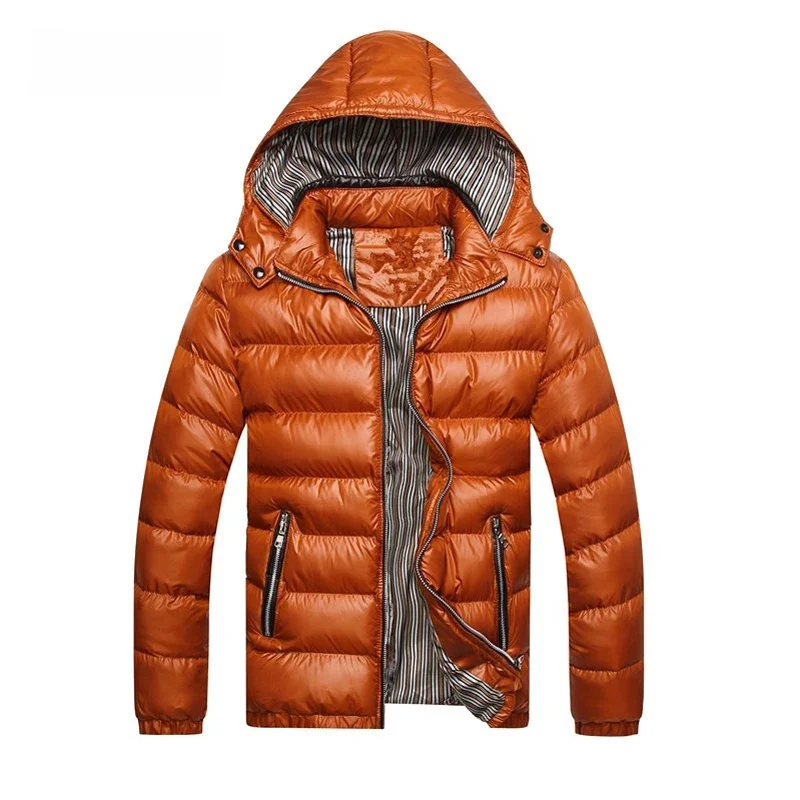 DIMUSI zimowa męska ocieplana kurtka moda bawełniana termiczna gruba parka męska nieformalne okrycie wierzchnie wiatrówka bluzy z kapturem płaszcze odzież marki — zdjęcie 2