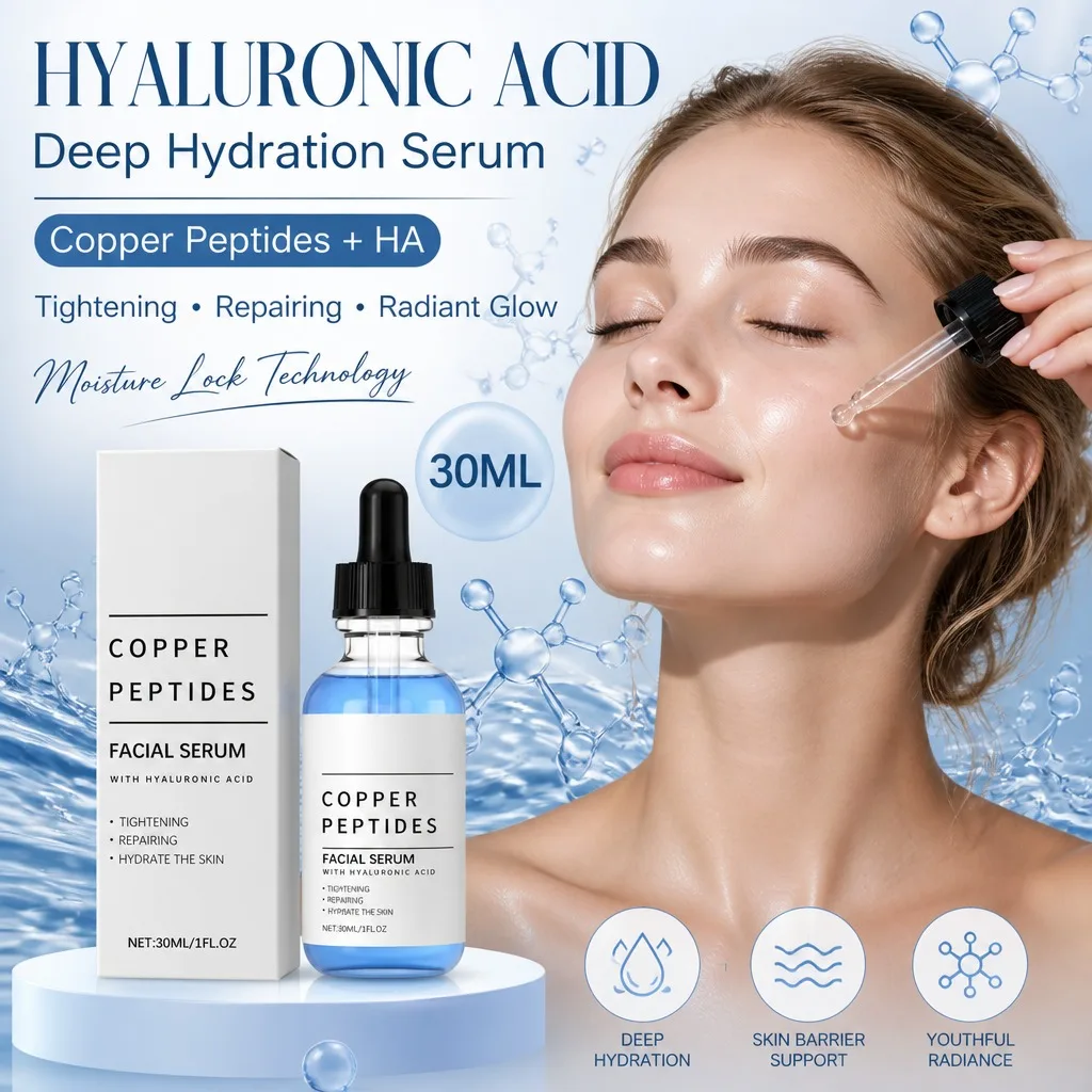 Hyaluronic Acid Hydrating Serum – Anti-Wrinkle Antioxidant Firming And Moisturizing Leaves Facial Skin Soft Smooth And Radiant