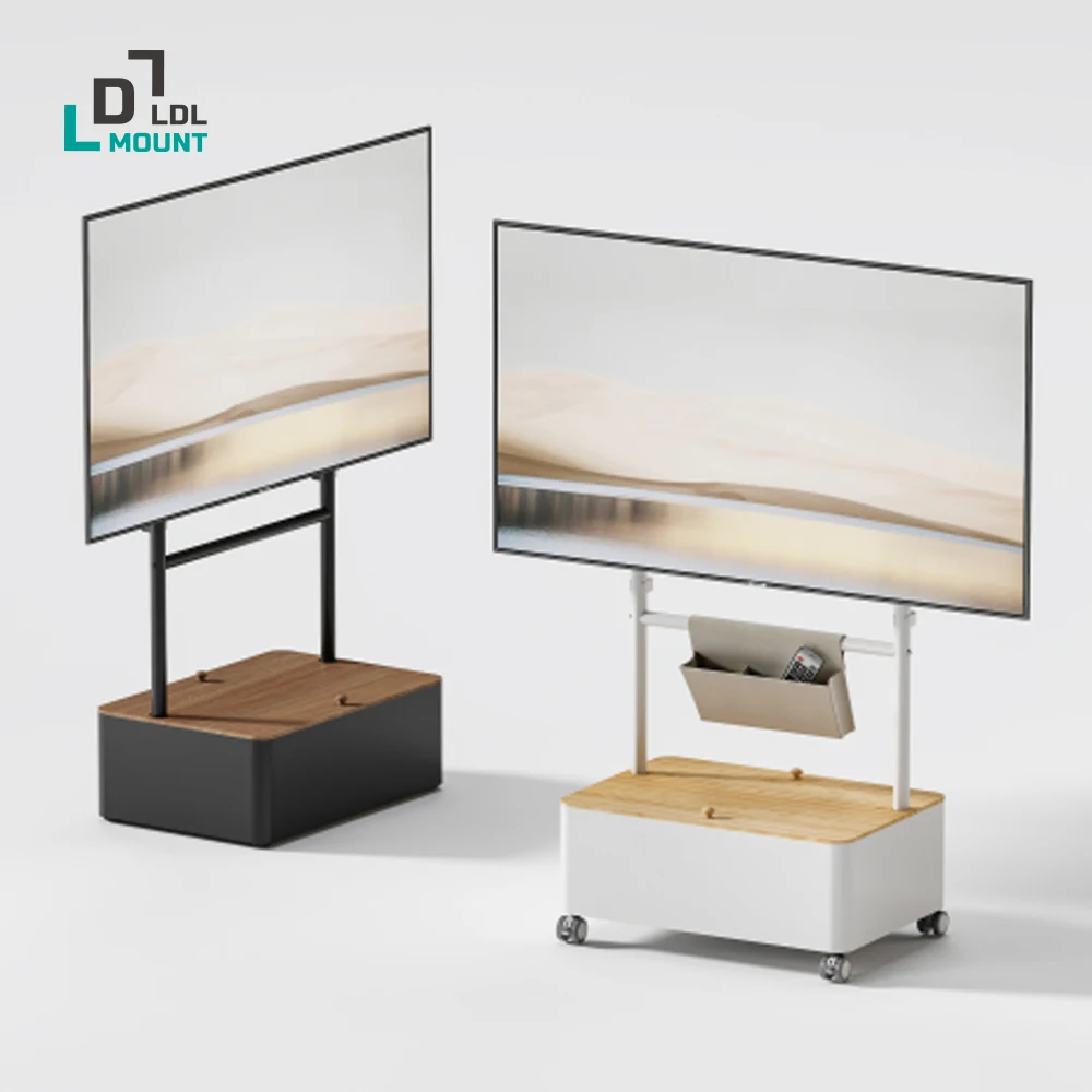 LDL-MOUNT 이젤타입 이동형 TV 스탠드 거치대 수납박스 수납파우치 포함 APL-FSC45 / 43~65인치 까지