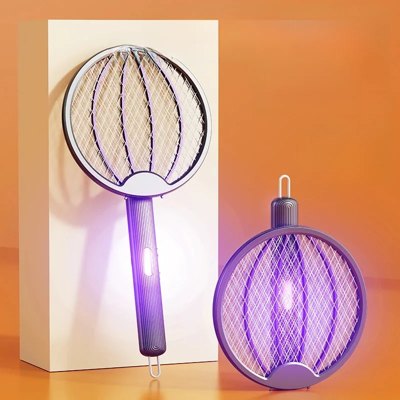 Tapette à moustiques électrique pliable 3 en 1, tueur de moustiques électrique, Rechargeable, mural, lampe anti-moustiques