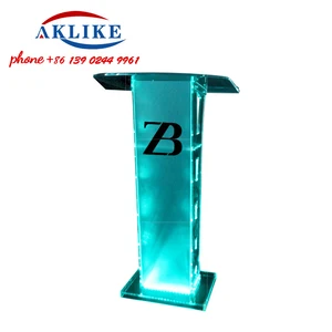 CHEAP PULPITE ACRYLIC Foot Table Church Platform Transparent Podium with LED LIGHT FREE SHIPPING 10 Main Pulpit Sales - №1