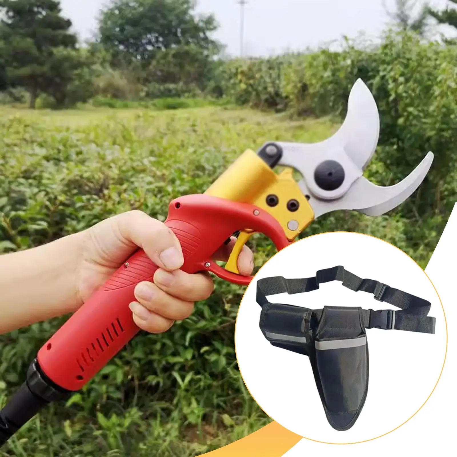 

Сумка для электрических ножниц с ремнем, бытовые карманы для хранения, удобный органайзер для инструментов для электрических ножниц для домашнего использования