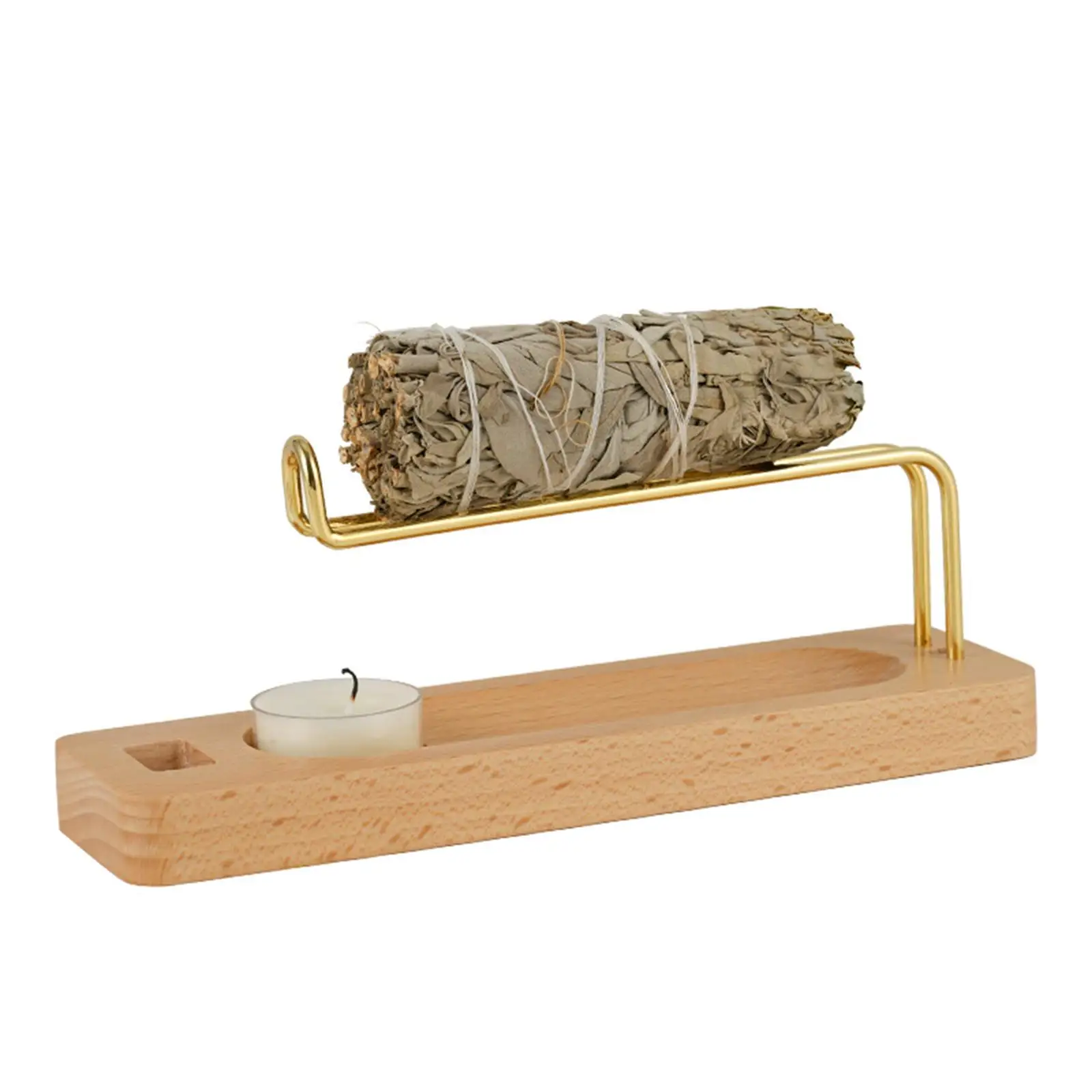 Palo Santo Holder Desktop 3 in 1 Furnishings Table Centerpiece Multifunction Incense Stick Holder Ash Catcher Desk Home Decor