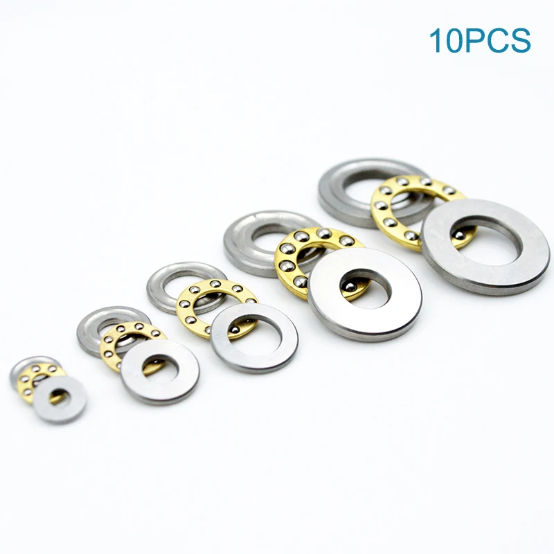 10pcs Mini Thrust Ball Bearing 3D Printer F3 8M F5-10M F6 12M F8-22M F8-14M F8 16M F10-17M F12-21M Miniature Axial Ball Bearings