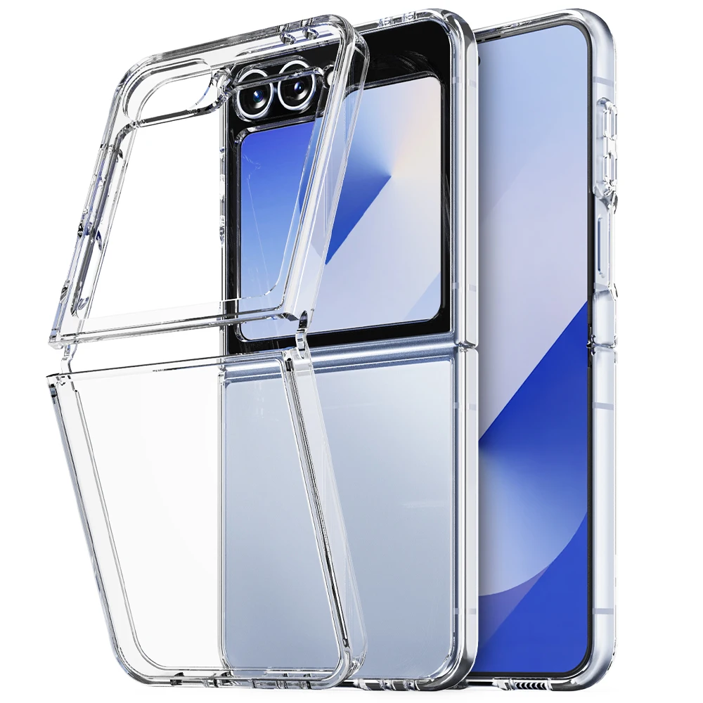 Galaxy Z Series hybrid jelly hard cell phone case transparent Z Flip 6 Z Flip 5 Z Flip 4 Z Fold 6 Z Fold 5