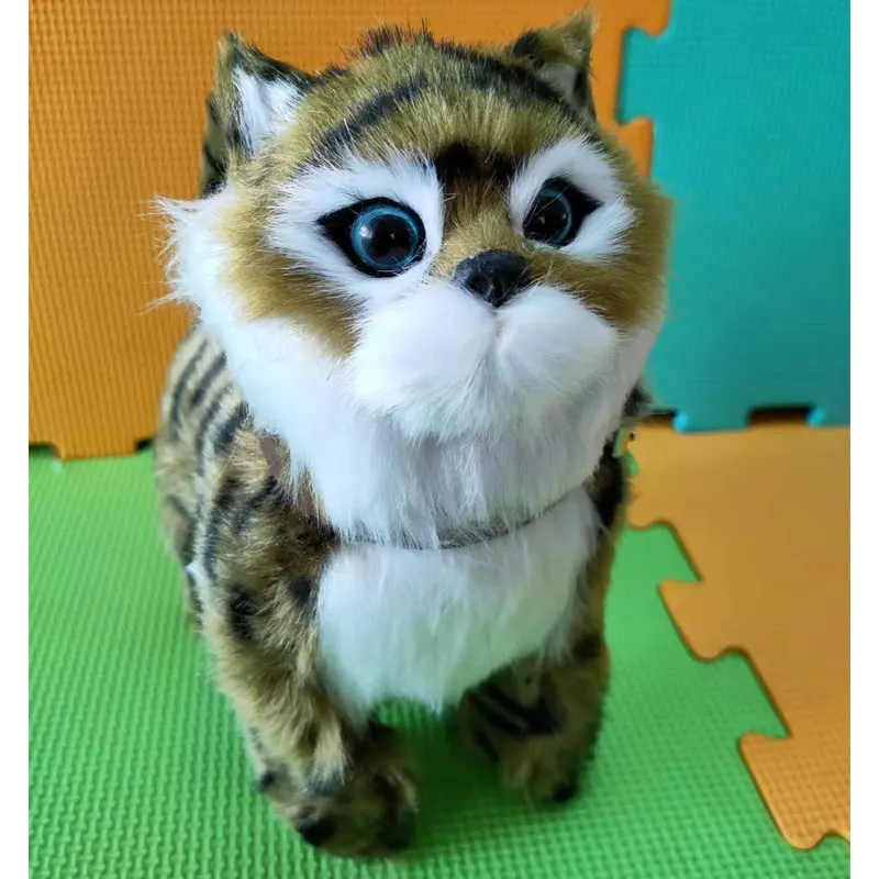 Robot Kat Speelgoed Interactieve Elektronische Pluche Dier Geluidscontrole Zing Lied Muziek Huisdier Touch Control Kitty Voor Kinderen Verjaardagscadeau