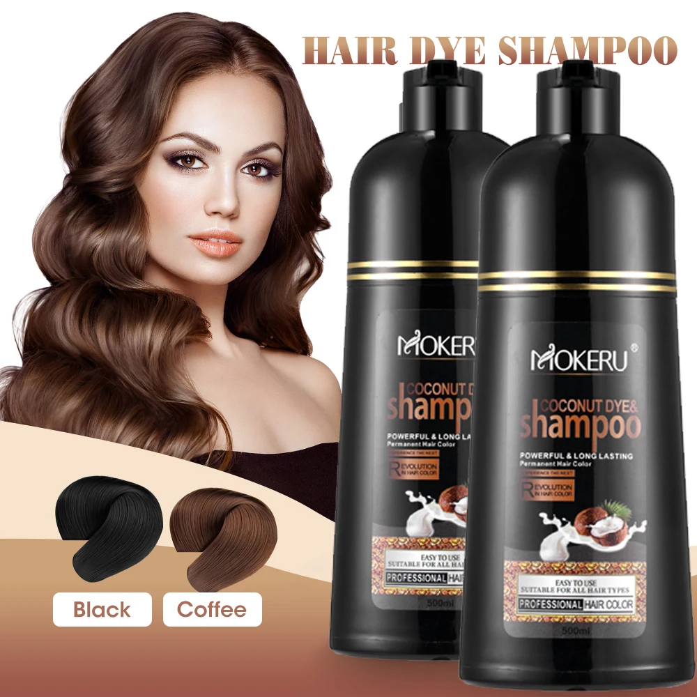 

1pcs Nourishes Hair Permanent Hair Dye Shampoo With Comb For Cover Gray White Hair Ammonia Free Hair Color Cream