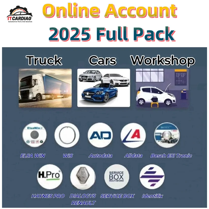 2025 Online Account for Autodata Alldata All data Identifix Haynes PRO WIS Service Box Workshop Repair Software Full Pack