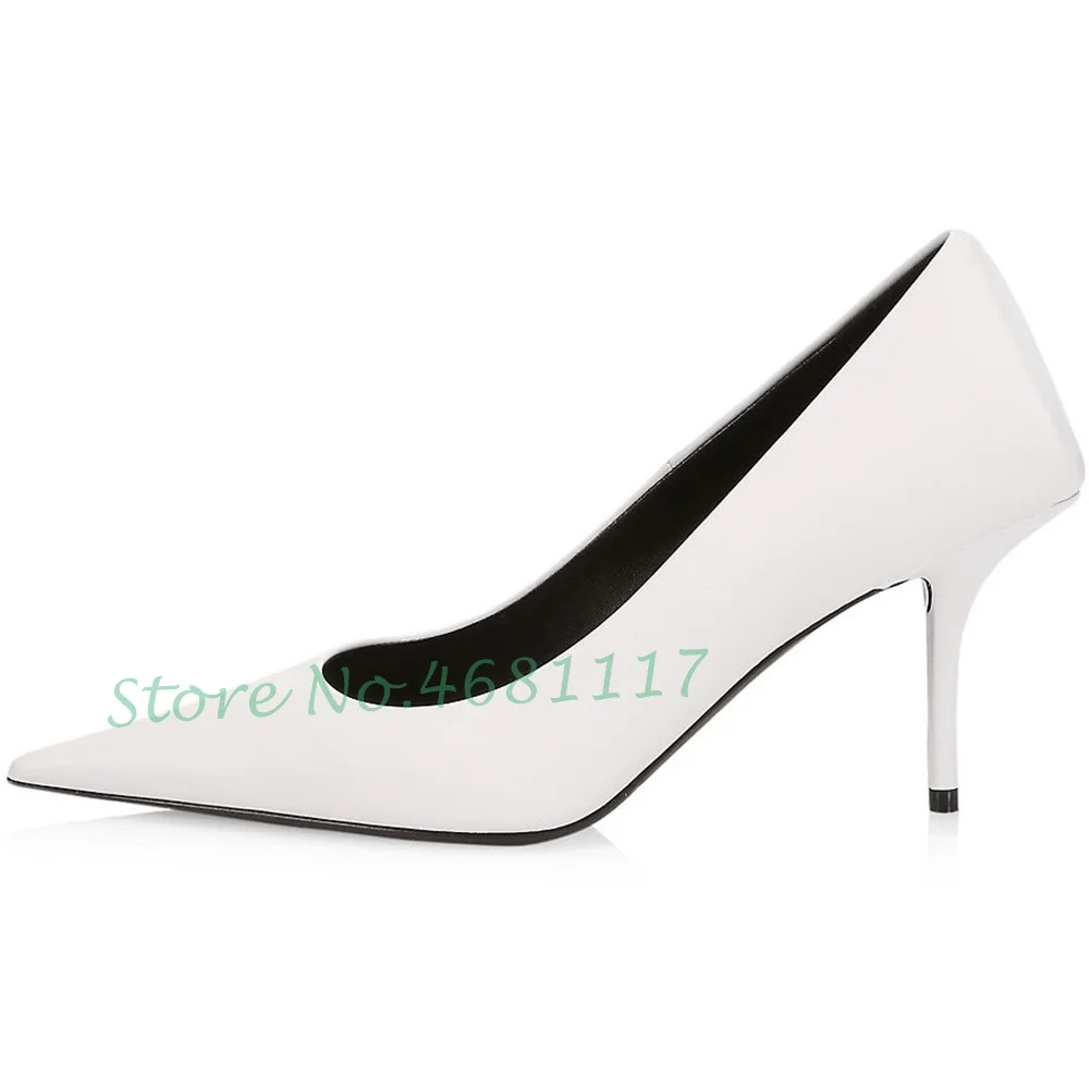 Pointy Metallic Trends Pumps Women Stiletto Heels Summer Patent Leather Strange Style Shoes Fashion Solid Lady Cool Dress Shoes