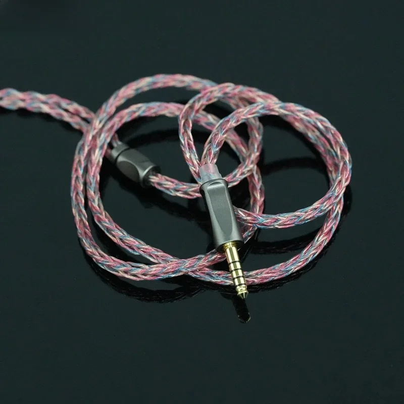 Kabel aktualizacyjny ZiSin 56 8-Core 4.4mm 0.78 2Pin/MMCX/Dual 3.5 do TANGZU FUDU NX7MK4 SE535 UE900S. — zdjęcie produktu 7