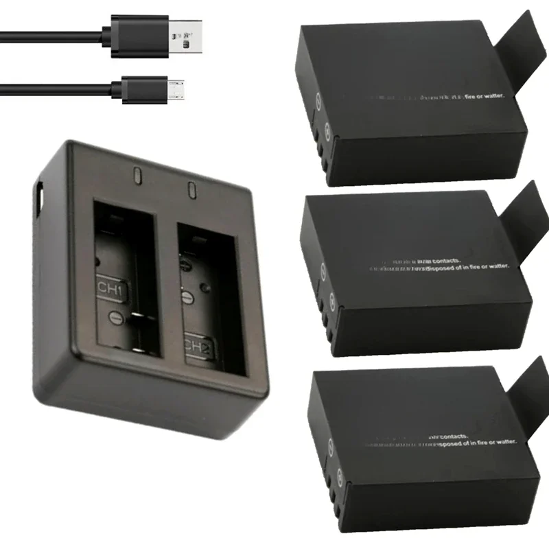 Batterie rechargeable 900mAh SJ4000 pour SJCAM SJ4000 M10 SJ5000 SJ5000X pour EKEN H9 H9R H8R H8 GIT PG900 batterie de caméra d'action