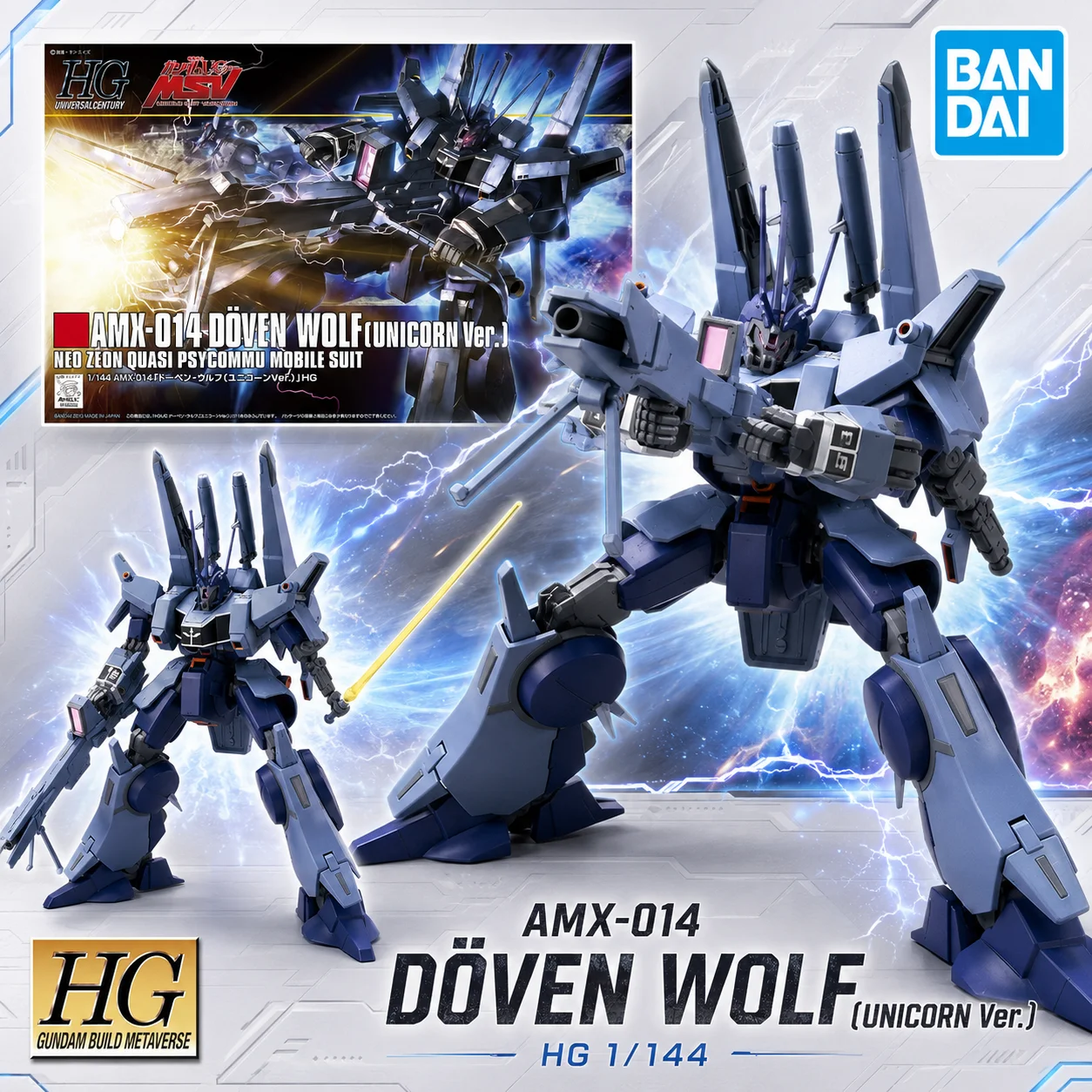 Bandai Orijinal HG 1/144 AMX-0 - Model Kit Unicorn incelemesi ve fiyatı
