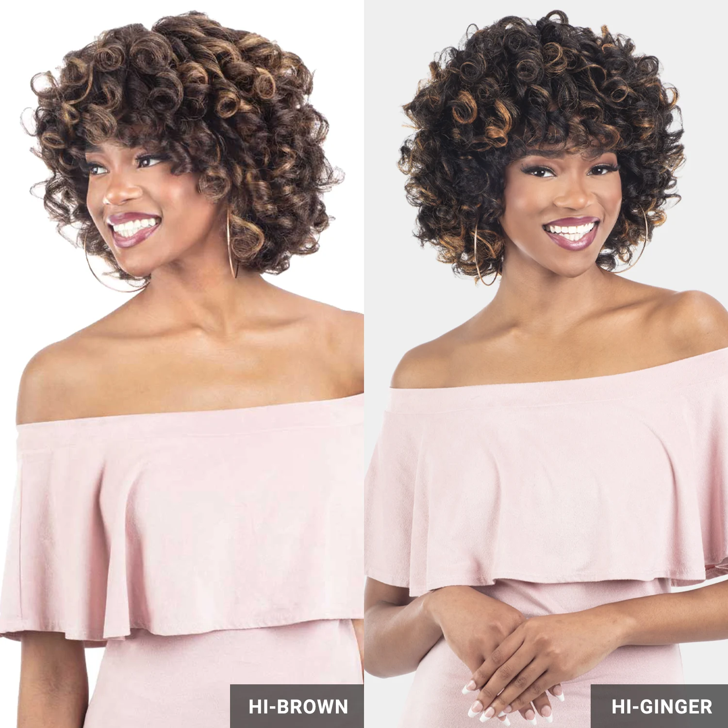 Shake-N-Go Natural me Peluca sintética Flexi-Rod Curl