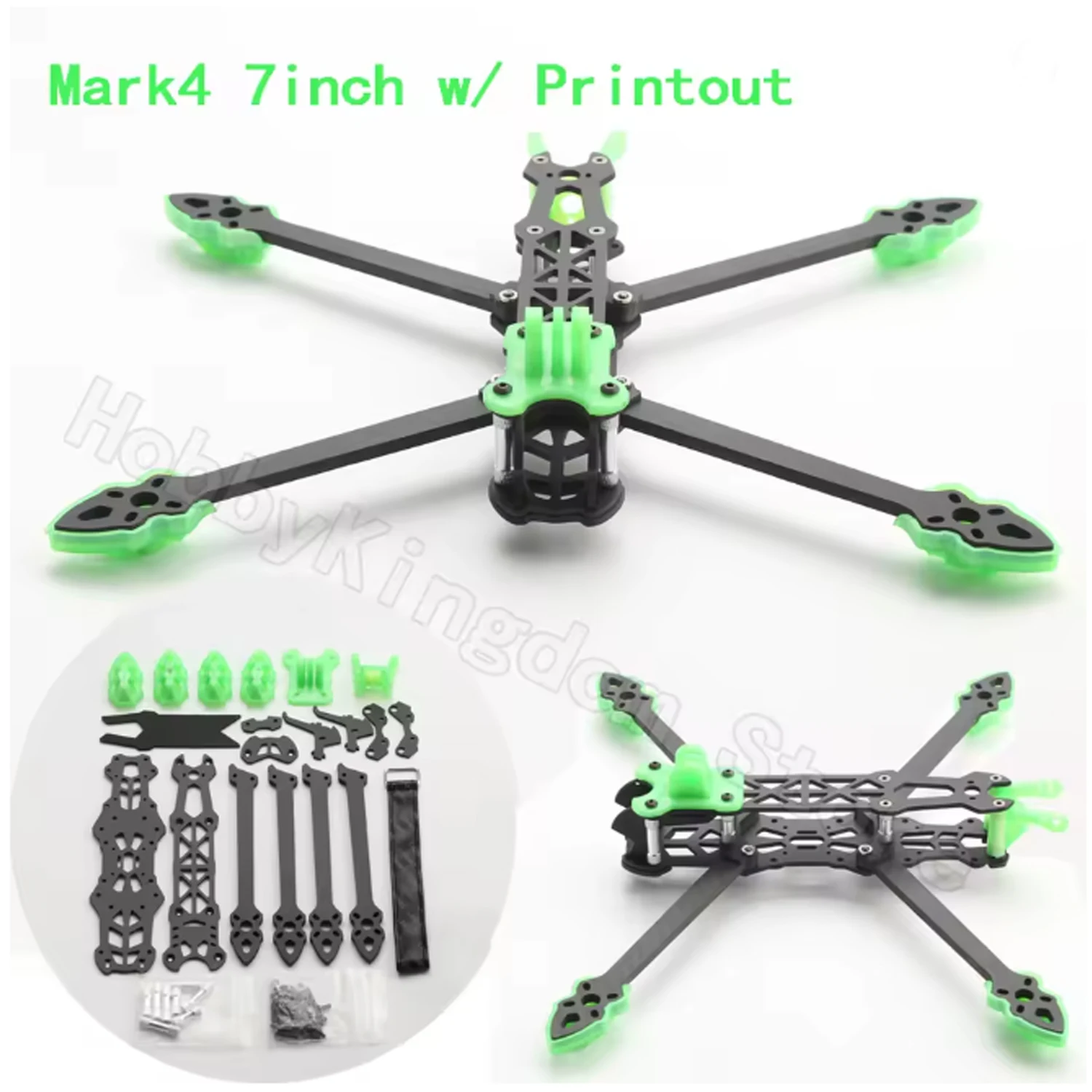 Mark4 5 inch FPV Koolstofvezel Frame 225mm Wielbasis 5mm arm Freestyle Lange Afstand Frame voor RC Quadcopter racing drone