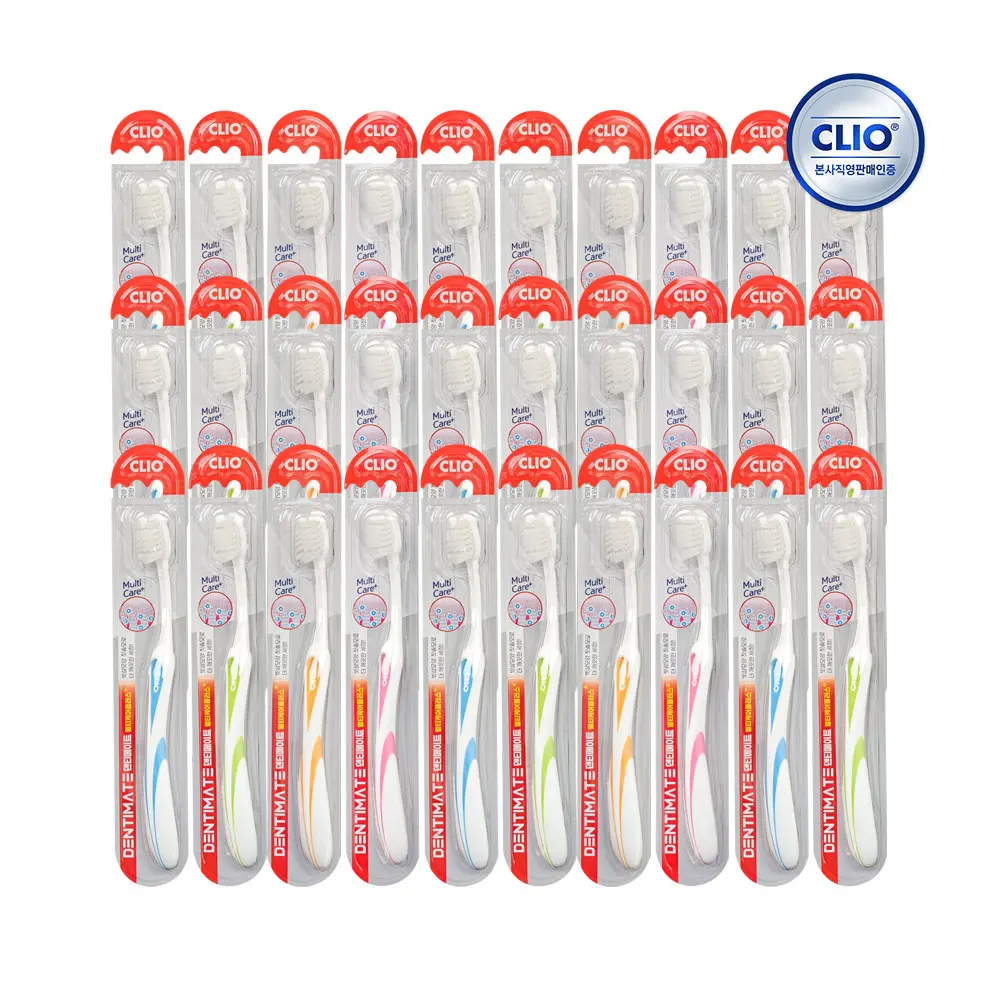 [Clio] Brosse à dents Dentimate Multicare Plus Cheveux Ultrafins 30 Pièces X1
