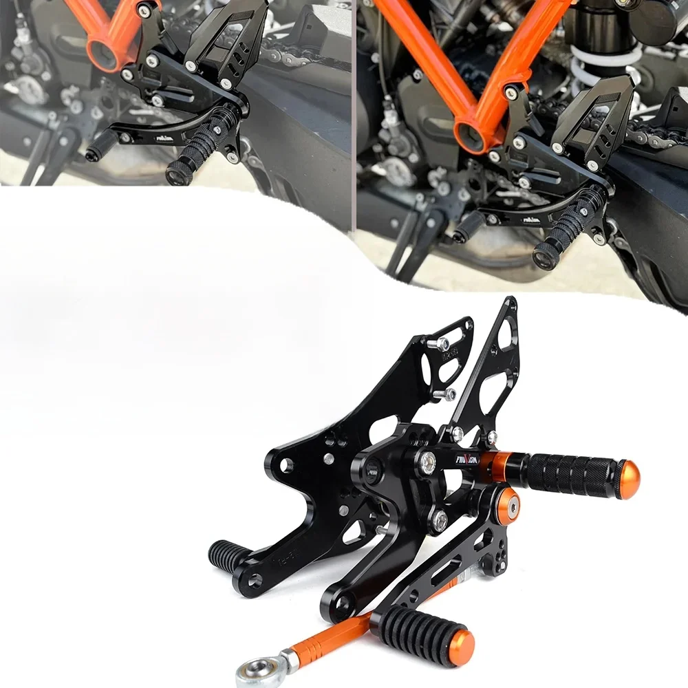 Motorfiets Verstelbare Achteren Geplaatste Voetsteun Voor K-TM 1290 Super Duke Superduke R 2014-2016 2017 2018 2019 2020 2021 2022 2023 2024 - afbeelding 2