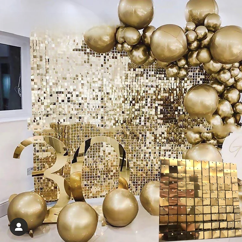 New Art Sequin Board Wind Buckle Door, Silver, Rose Gold, Party Decoration, Shingle Board, Wholesale