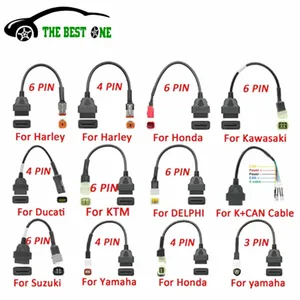 Đầu nối xe máy cho Yamaha và Kawasaki, KTM OBD2, Moto Cáp mở rộng, Honda, Suzuki, Ducati, OBD 2 6 Chẩn đoán bán hàng chính xe máy - №1
