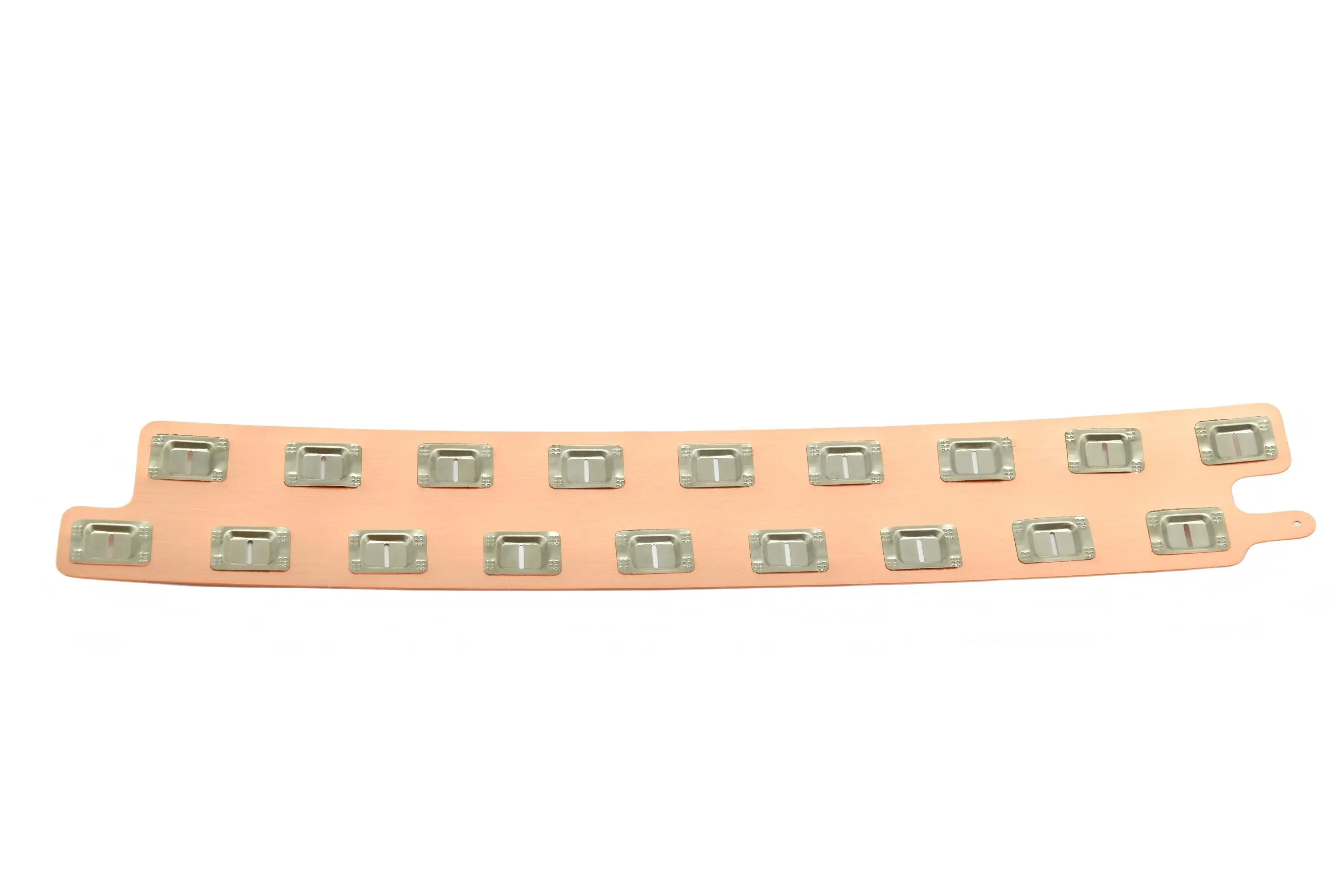 Best Quality Customisable 21700 Copper Busbar 2*9P Honeycomb No Spacer 21.4MM Spacing Lithium Battery Insulator Batteries Busbar
