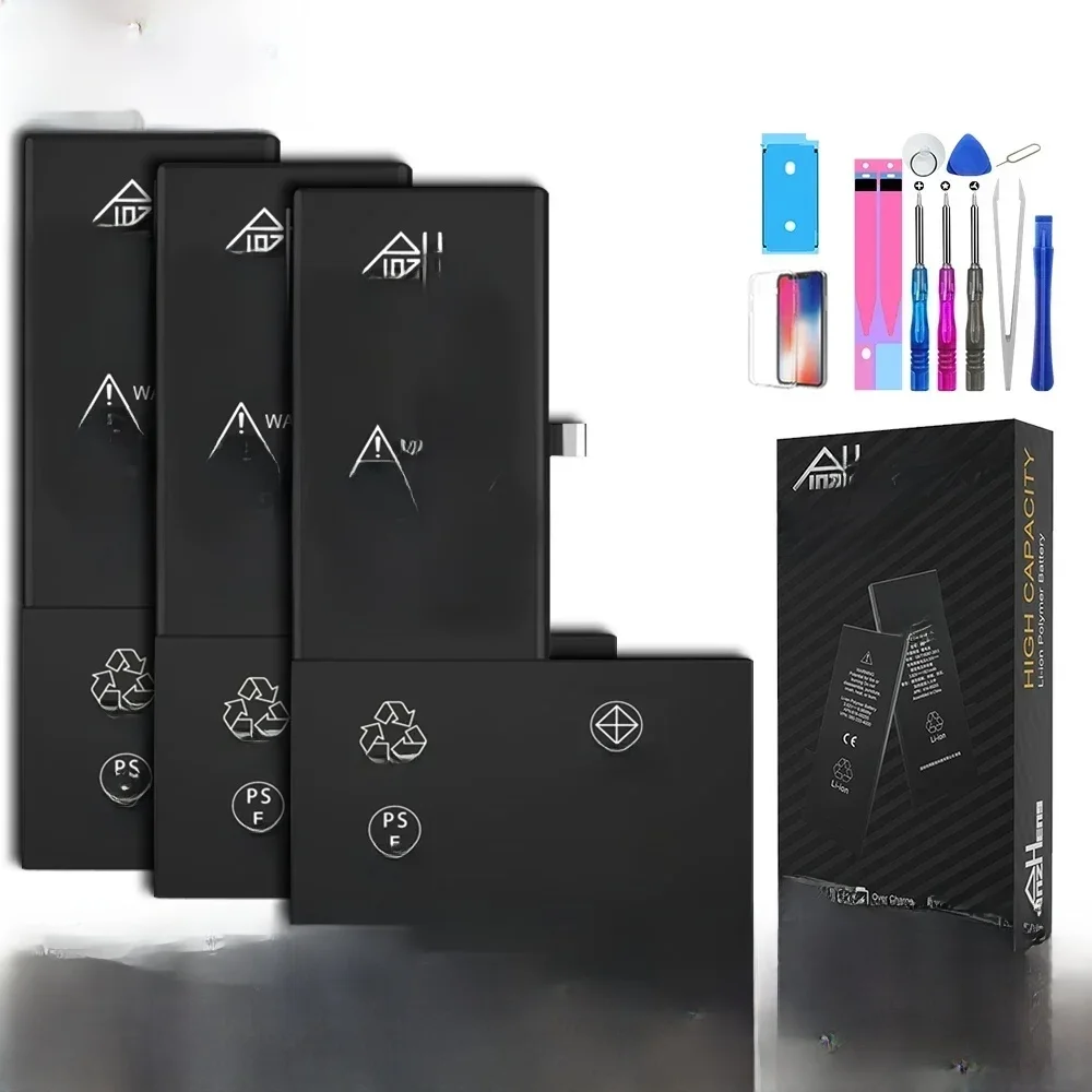 PINZHENG Bateria do iPhone X XR XS 11 12 13 Mini Max Pro Promax Real High Capacity Replacement Bateria Gwarancja jeden rok — zdjęcie 2