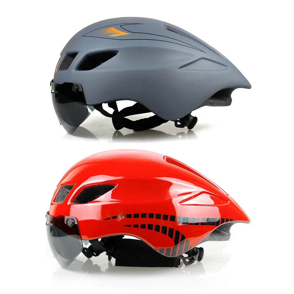 AliExpress WALGUN bicycle helmet men Casco Ciclismo road mtb mountain bike Triathlon tt cycling helmet lens goggles equipe capacete da bicicleta