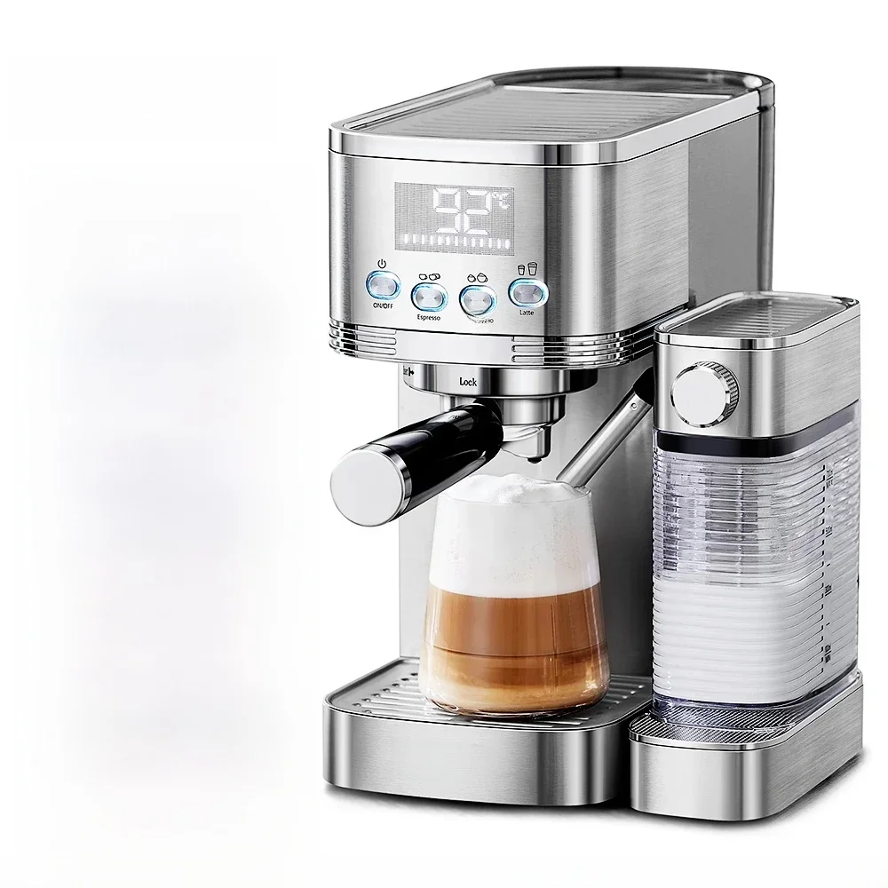 Cafelffe 20Bar Automatische Milchschaum-Kaffeemaschine, Cafeteria, Cappuccino, Latte, Espressomaschine, vollautomatisch, Edelstahl