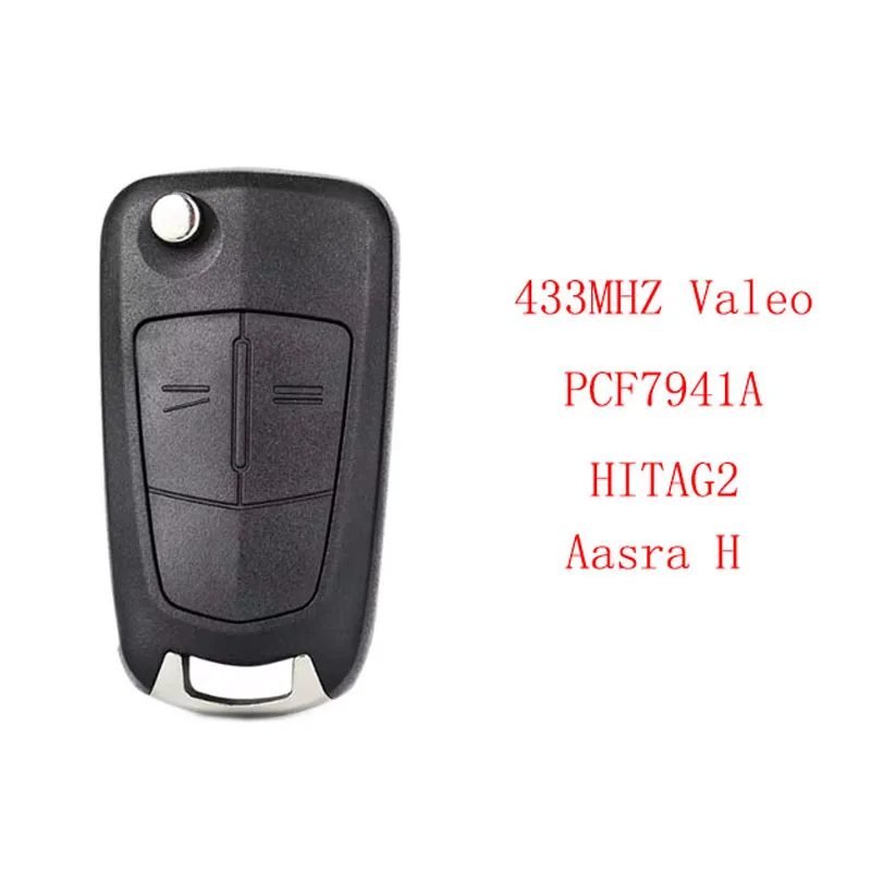 CN028021 Aftermarket Remote Flip Key Fob 433MHZ ID46 Chip For Opel Astra H Zafira B 2004-2013 Valeo 736-743-A 13.149.658 Car Key