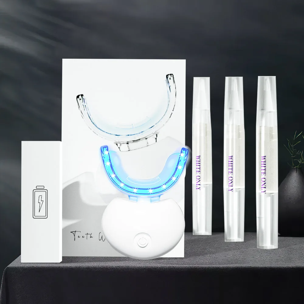 

Luxsmile Home Teeth Whitening Kit 35% Carbamide Peroxide Gel with Rechargeable Led Light Enamel Safe Glue Set Tooth Whitener kit