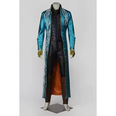 Vergil Cosplay Costume Fantasia DMC 5 Men Halloween Carnival Party Clothes