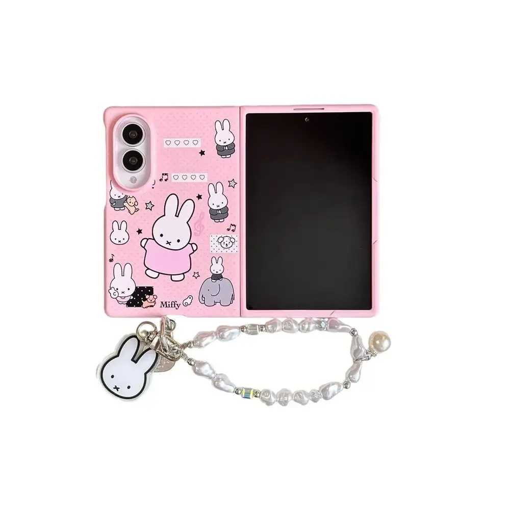 Urocze etui na telefon z motywem króliczka Miffy do Samsung Galaxy Z Fold 8 Ultra Fold 8 z łańcuszkiem, odporne na wstrząsy etui do Fold 8. — zdjęcie produktu 7