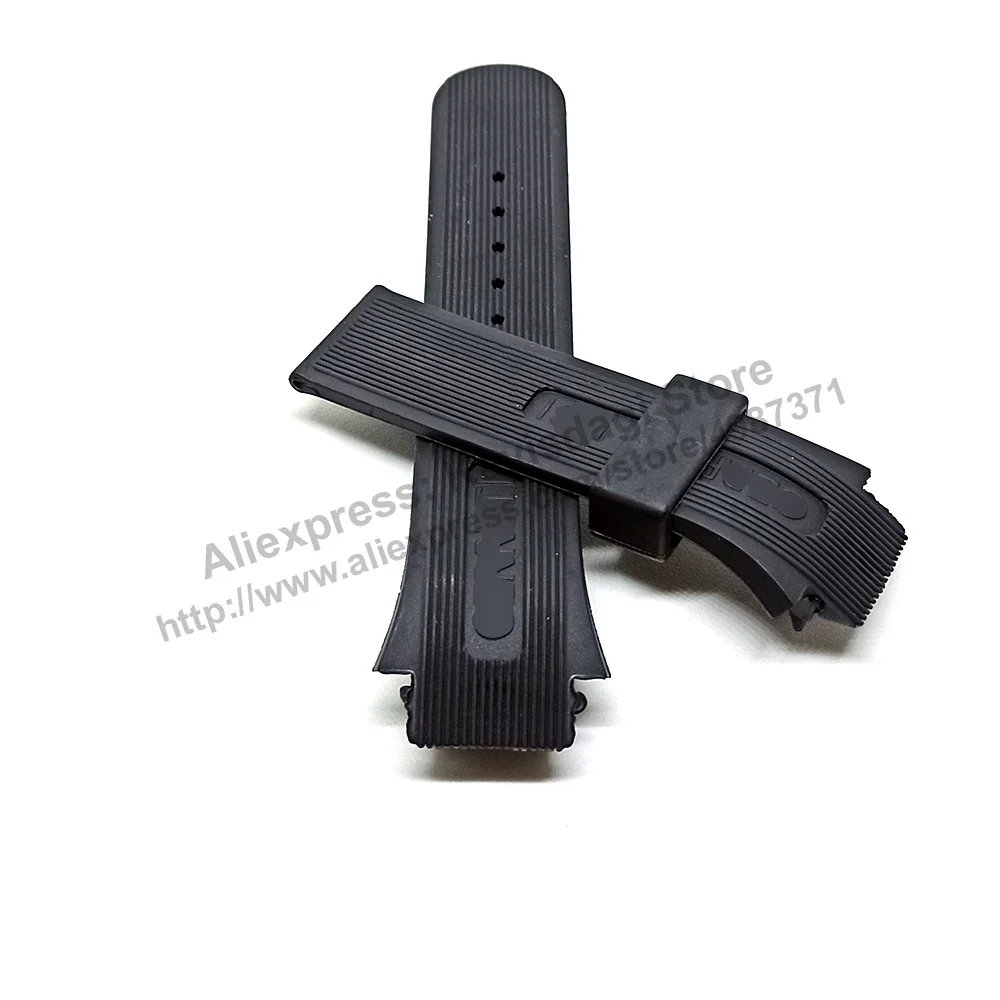 18mm Black Rubber Replacement Watch Band / Strap compatible for Cerruti 1881 68311