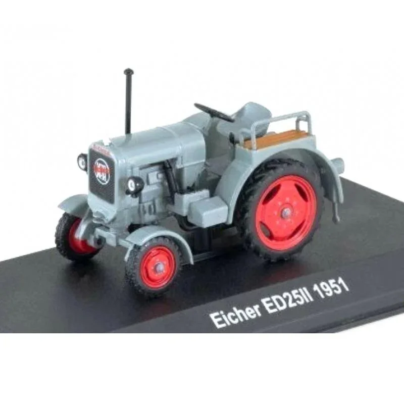 Hachette, Modèle de tracteur agricole allemand classique emblématique Ed25Ii 1951, échelle 1:43, miniature en métal moulé sous pression, Tracteurs et collections de tracteurs anciens du monde, sans boîte, emballage d'exposition d'origine, base d'identification du modèle et de l'année