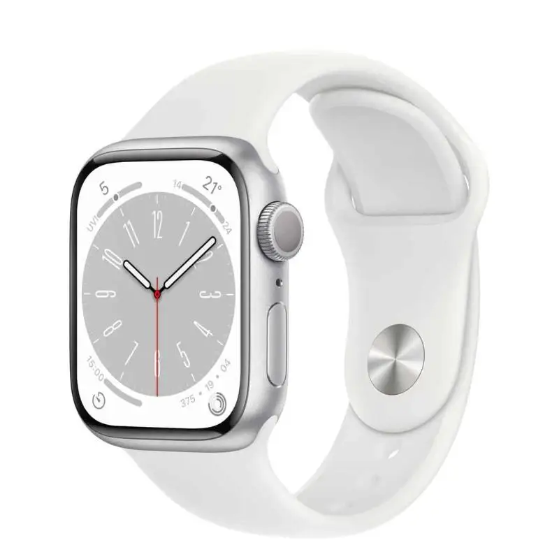 Apple Watch Series 8 Aluminum 45mm A2771 (GPS Only, No Cellular) Silver - Refurbished Good Condition
