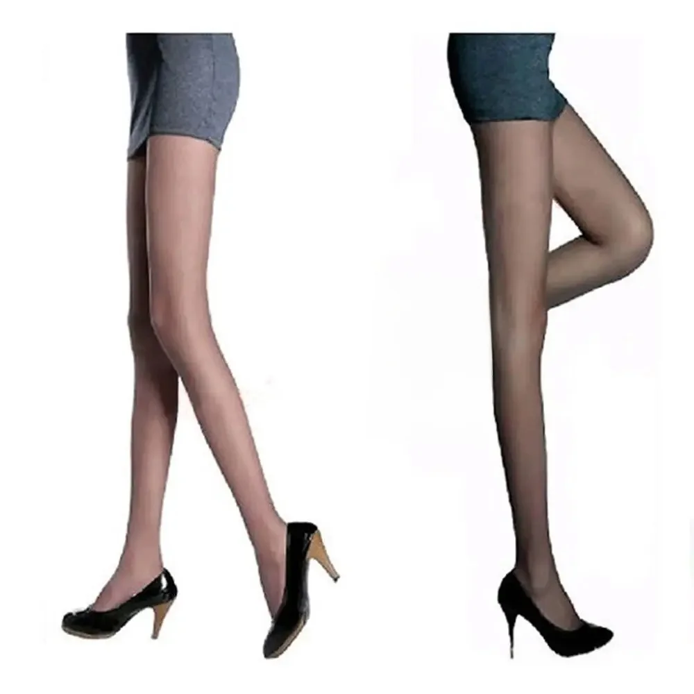 Haute qualité femmes Sexy pied complet collants transparents bas culottes collants Nylon bas transparents bas longs 4 couleurs