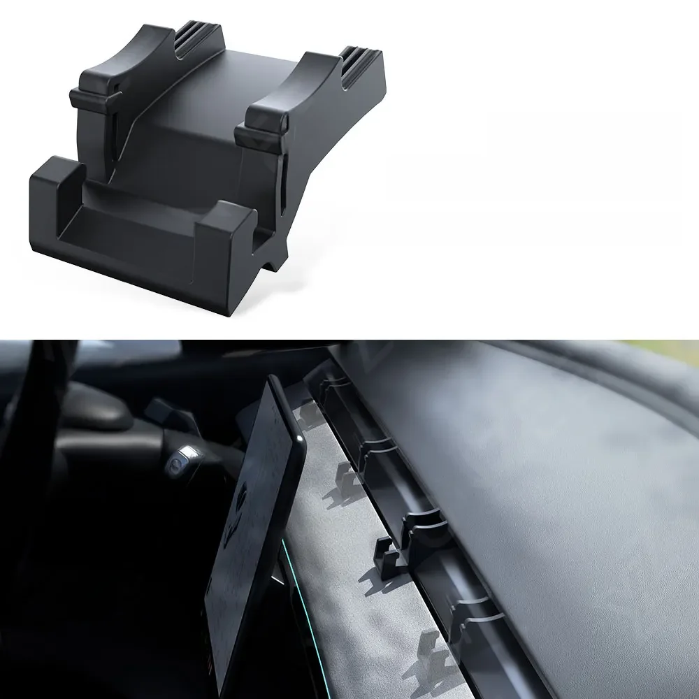 Yz para tesla modelo 3 y highland 2021-2024 suporte de telefone de carro de borracha de silicone