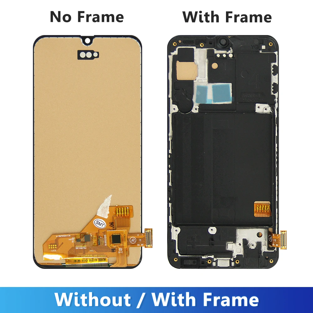 TFT Display For Samsung A40 A405 with Frame, LCD Display Touch Screen Digitizer For Samsung A405F A405FN A405S Replacement