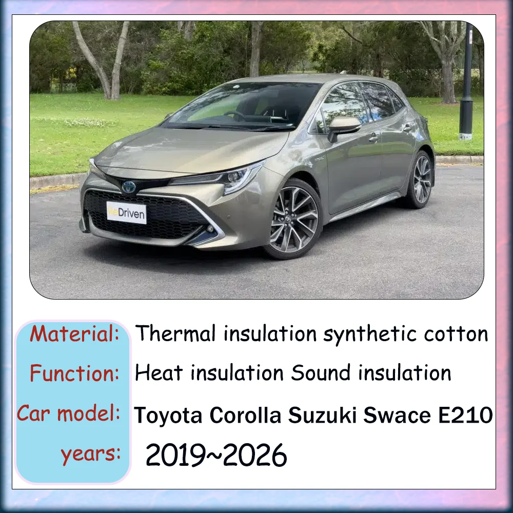 For Toyota Corolla E210 Suzuki Swace 2019~2026 2020 2021 Car Hood Engine Thermal Insulation Cotton Soundproof Mat Accessories view 2