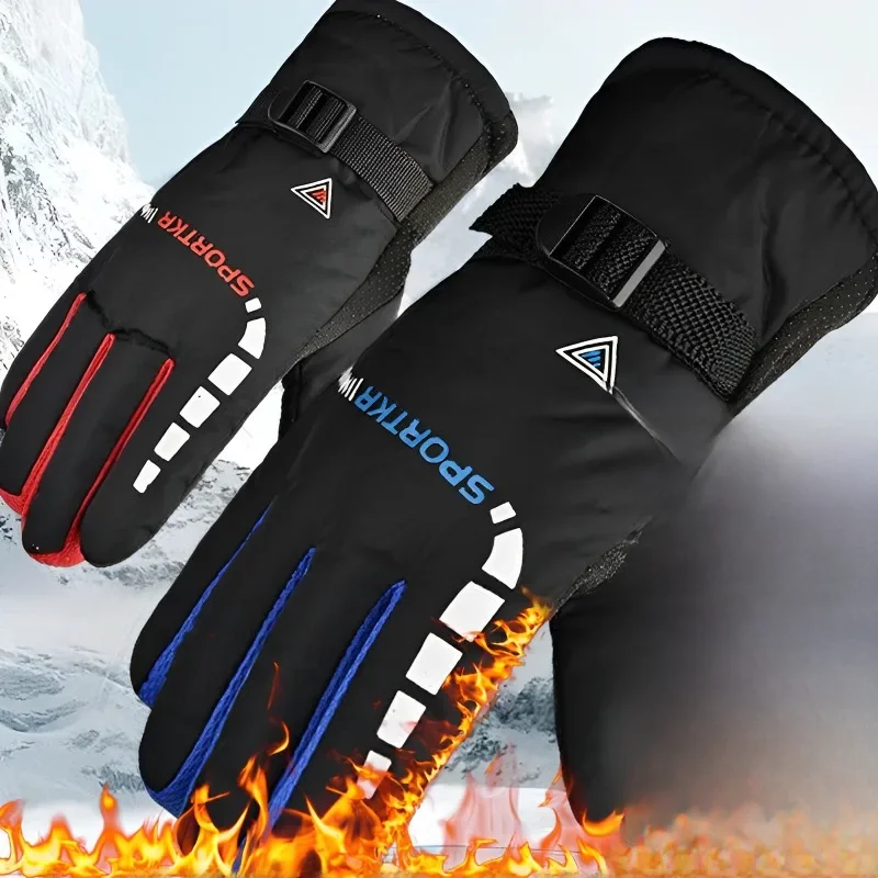 AliExpress Men Waterproof Winter Cycling Gloves Windproof Outdoor Sport Ski Gloves Bike Bicycle Scooter Riding