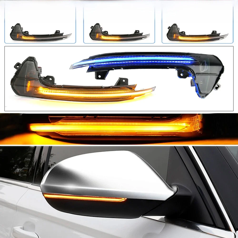 2 stücke Für Audi A6 C7 C 7,5 RS6 S6 4G 2012-2018 LED Dynamische Seite Rückspiegel sequentielle Blinker Licht