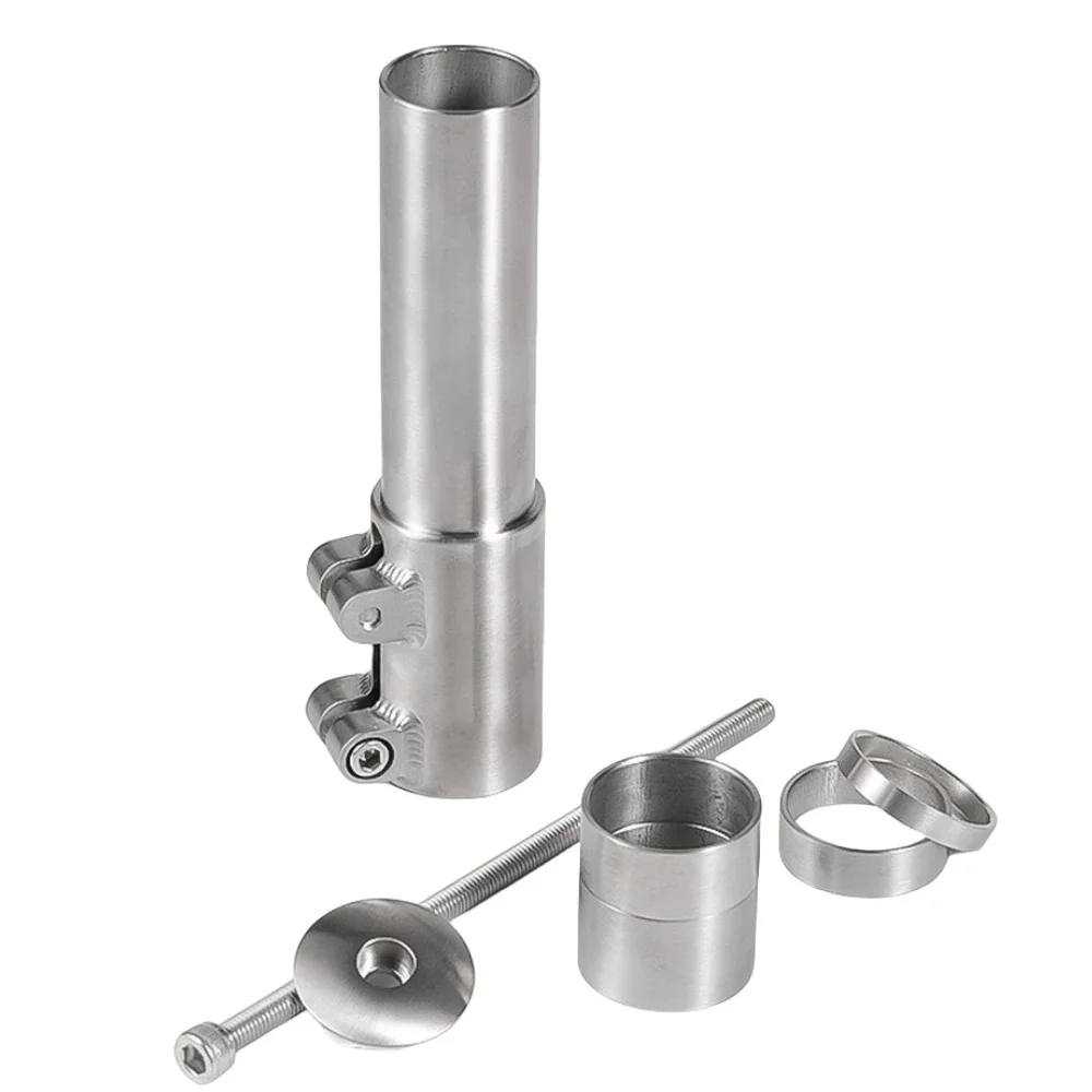AliExpress chooee CNC Titanium Bike Fork Stem Riser Extender Extension Bicycle Cycling Bike Stem Head Up Raiser Handlebar Riser Adaptor