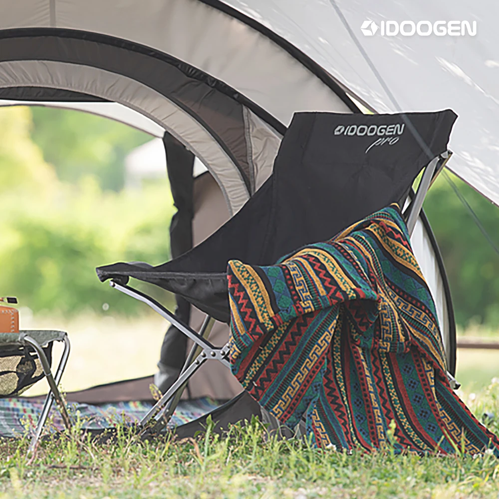 IDOOGEN Modern Black chair Folding Camping chair 1 + 1