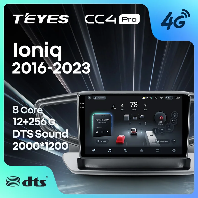 TEYES CC4 PRO For Hyundai Ioniq AE 2016 - 2023 CarPlay Radio Multimedia Stereo Car play Android Auto 2DIN Autoradio
