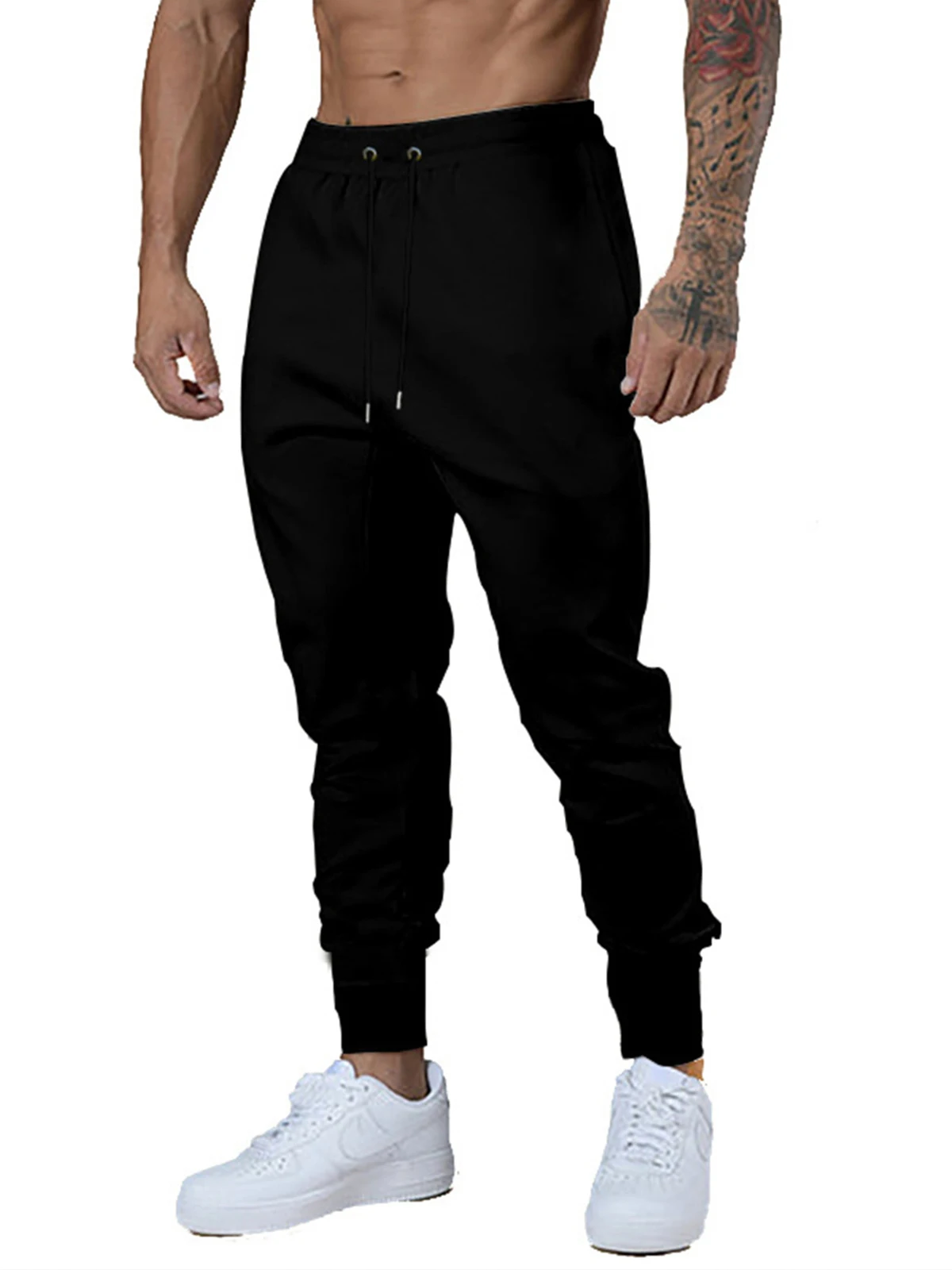 Black Men Sports Pants Running Trousers Workout Jogging Long Pants Gym Sport Joggers for Men Fitness Sweatpants Tracksuits - Image 2