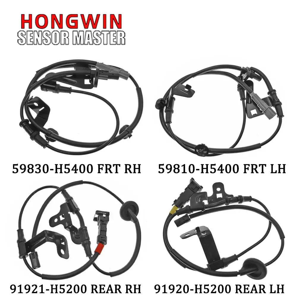 New Front Rear Left Right ABS Wheel Speed Sensor 59810-H5400,59830-H5400,91920-H5200,91921-H5200 For Hyundai Solaris 2 Kia Rio 4