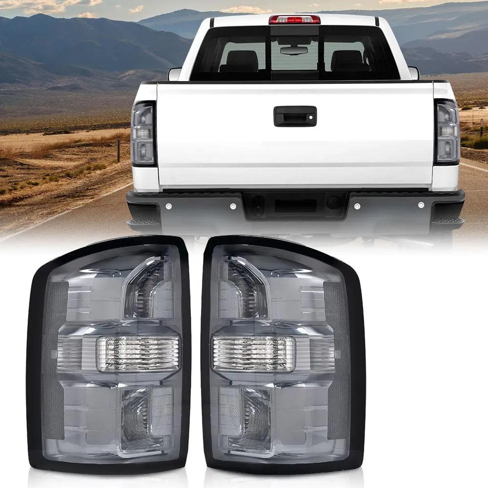 

Комплект из 2-х затемненных задних фонарей (левый и правый) для GMC Sierra 2500 HD/3500 HD 2016-2019 гг. / Sierra 1500 2016-2018 гг.